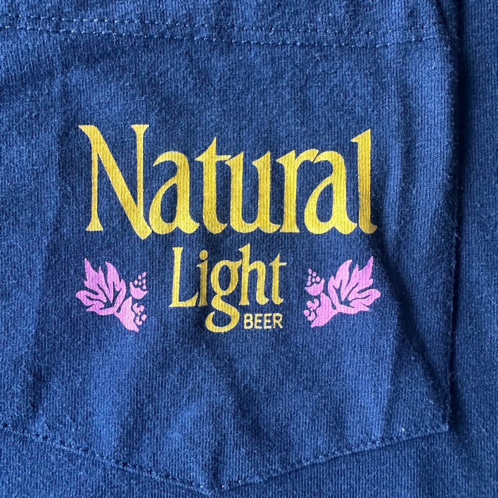 Natural Light Blue Graphic T-Shirt